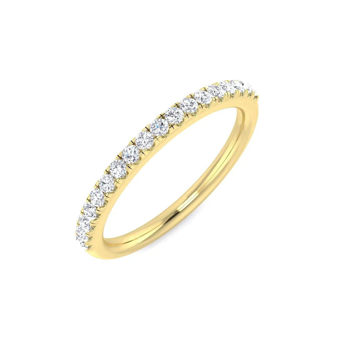 Single Row Diamond Half-Eternity Ring - Image 3