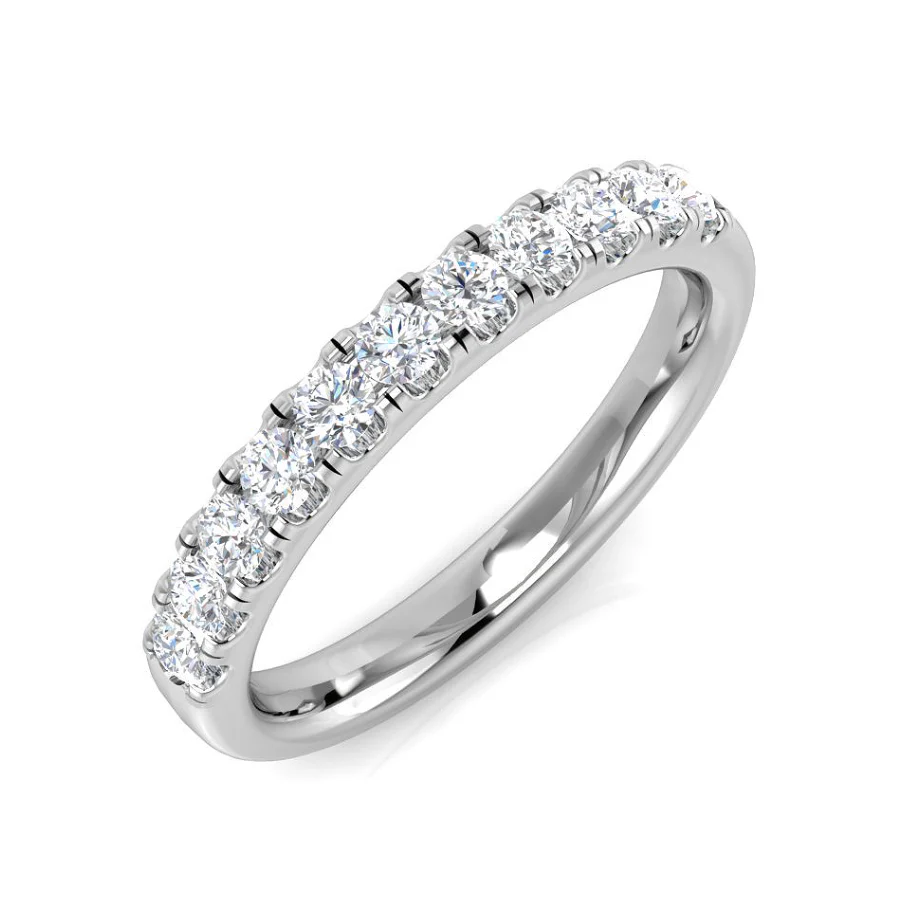 Single Row Diamond Half-Eternity Ring - Image 5