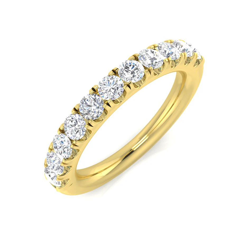 Single Row Diamond Half-Eternity Ring - Image 7