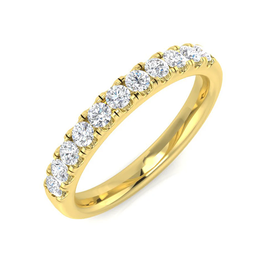 Single Row Diamond Half-Eternity Ring - Image 8