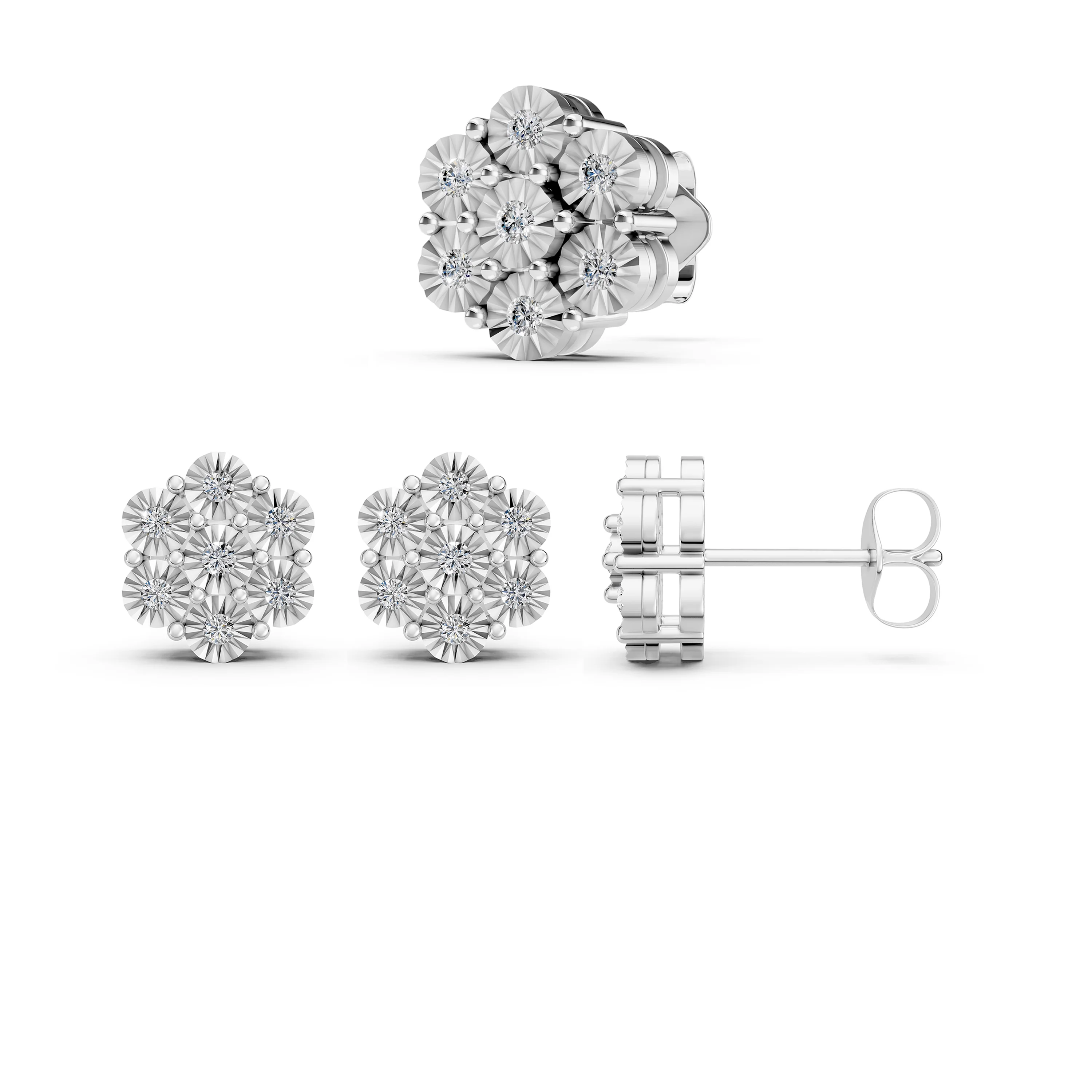 Illusion Daisy Studs - Image 4