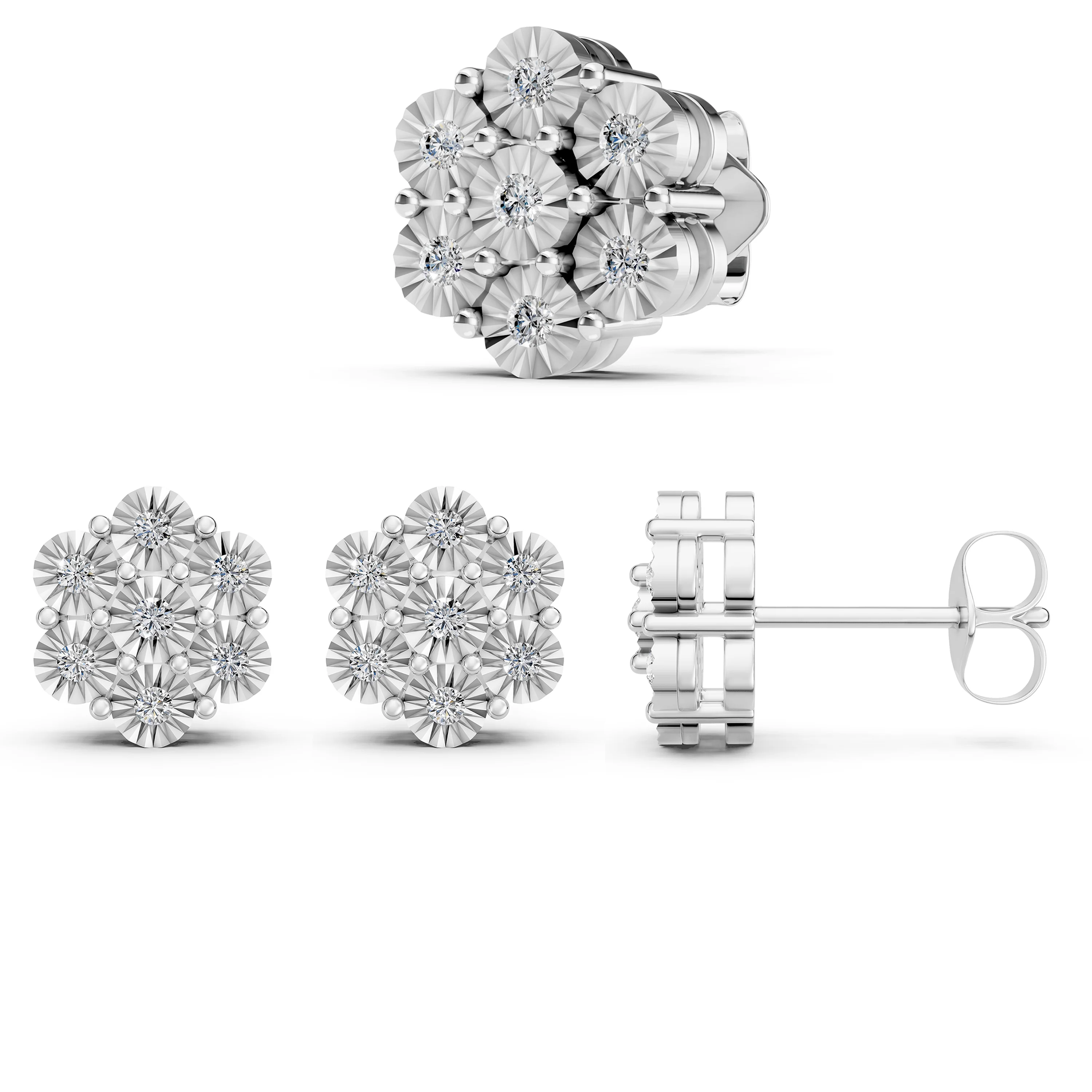 Illusion Daisy Studs - Image 5