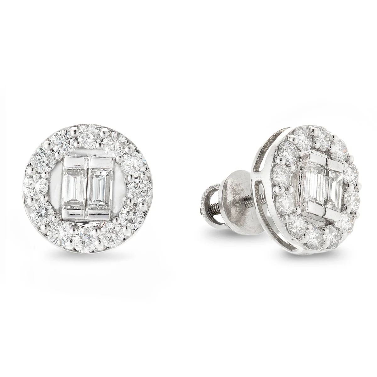 Round Baguette Studs - Image 3