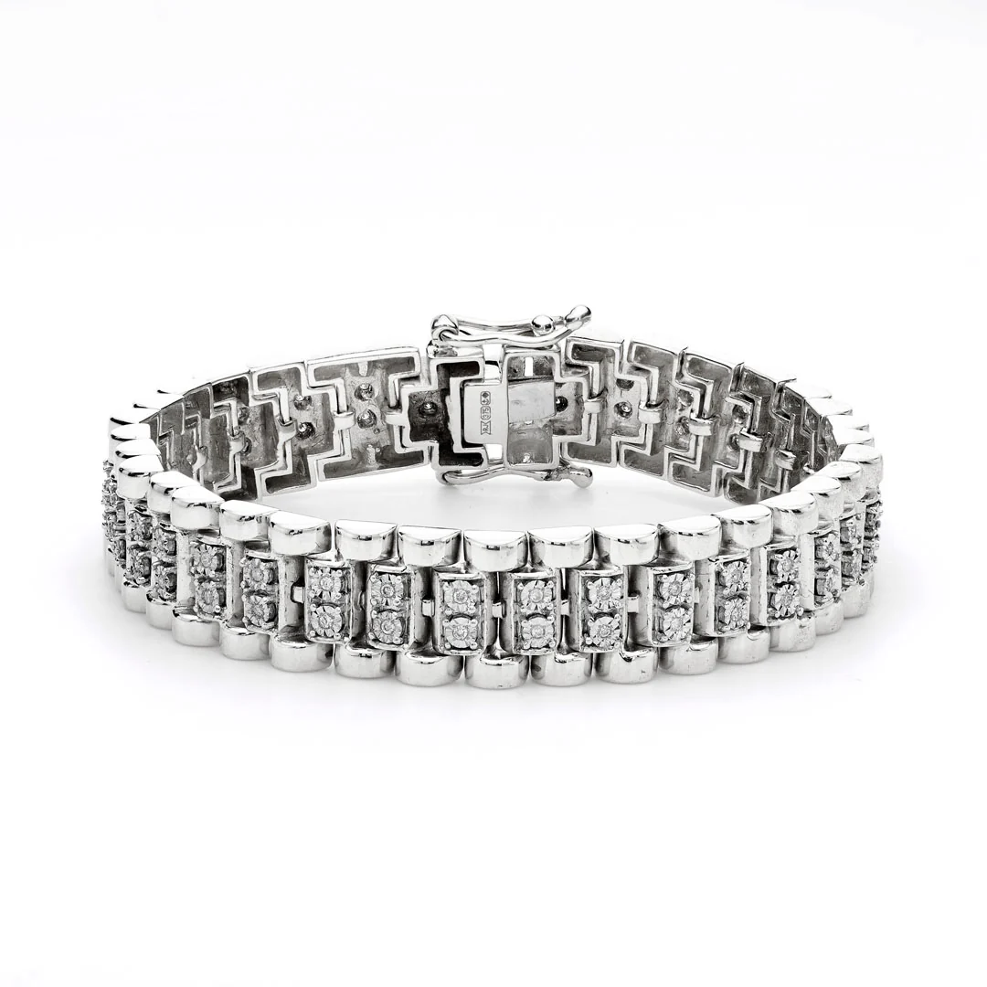 Diamond Presidential Style Bracelet - Image 4